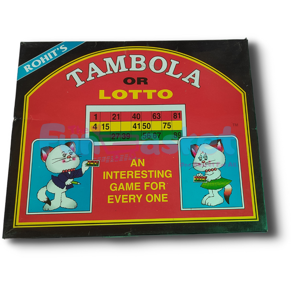Tambola or Lotto, Number Game, Housie Family Game Bingo, Board Game, Complete Family Entertainment Game, Party and Fun Game Amazing Quality Kitty Game