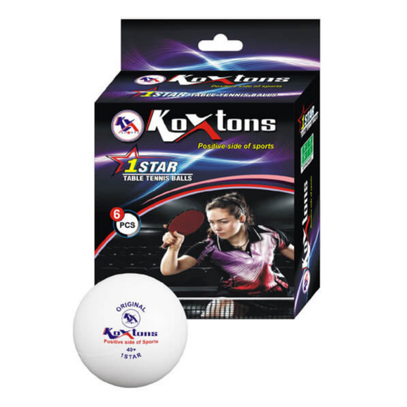 Koxtons Table Tennis Ball - One Star, TTFI Approved