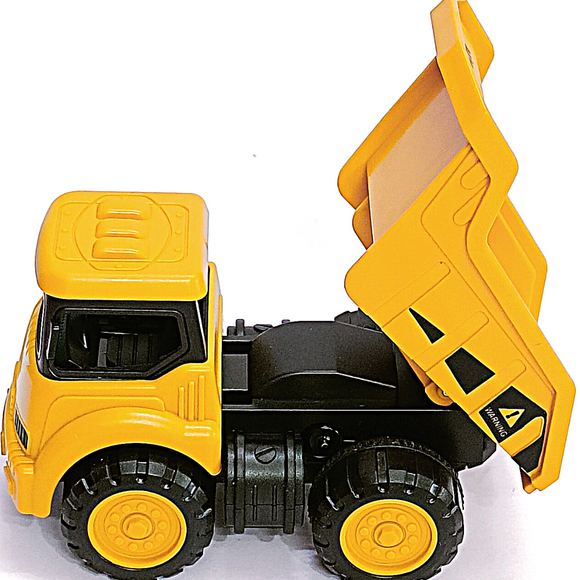 Yellow Construction Dump Truck Vehicles for Kids Pretend Trucks Play Set Building Vehicles Engineering Toys for 3+ Years Toddlers