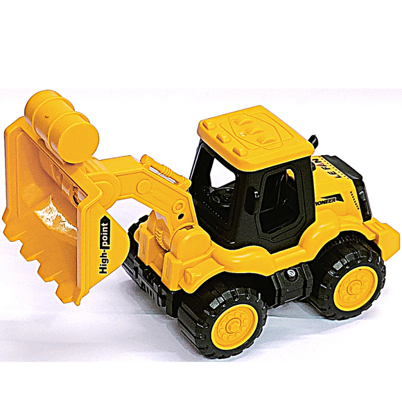 Yellow Construction Loader Truck Vehicles for Kids Pretend Trucks Play Set Building Vehicles Engineering Toys for 3+ Years Toddlers