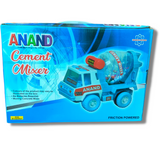 Anand Cement Mixer Dumper, Push and Go Toy, 12+ Months Friction, Unbreakable Jumbo Big Size Non Electric Construction Vehicle Best Gift Toddlers Kids
