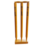 Vibro Wooden Cricket Set - 1 Bat (Size 3), 1 Ball and 1 Stump Set