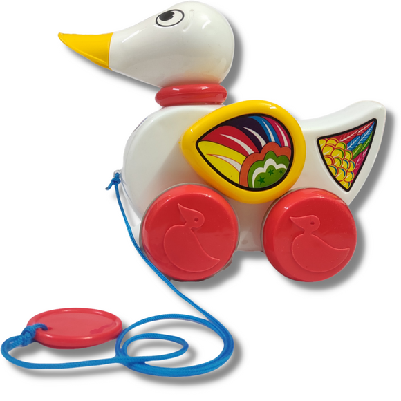Dancing Duck with Crick Crick Sound, Pull Along Toy, 12+ Month, Rotating Wings