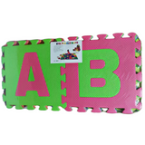 Colorful Alphabet EVA puzzle mat with A and B letters for kids