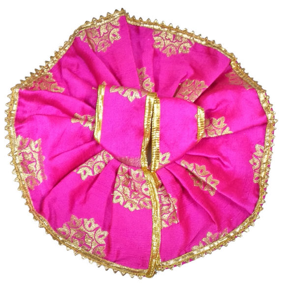Swastikunj Laddu Gopal/Kanha Ji Handmade Oranate Flower Designer Dress  (Size: 5 No.)