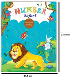 Number Safari Navneet Book - Number Writing Practice Book, 32 Pages, English, Jungle Theme