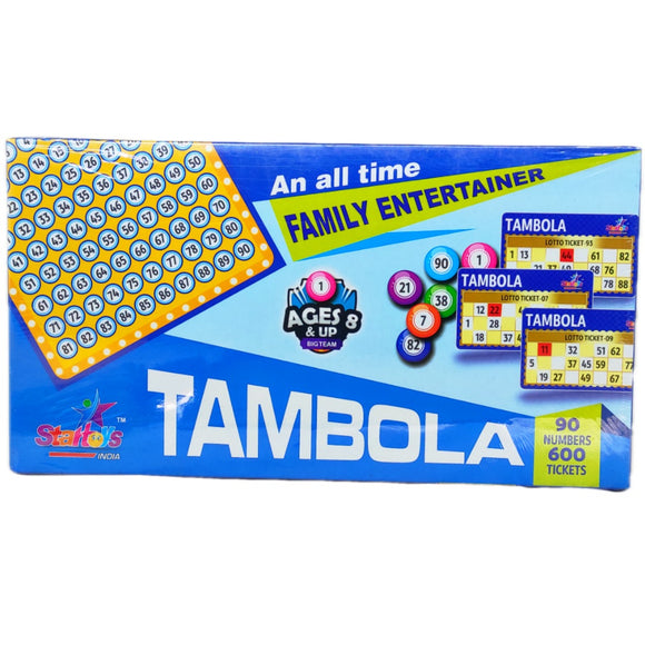 Tambola Startoys Number Game, 90 Number Tiles, 600 Tickets Housie Game Bingo, Complete Family Entertainment, Party Fun Game Amazing Quality Kitty
