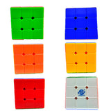 3 x 3 Cube Game Stickerless 3 By 3 Puzzle Toy High Speed Super Smooth Learning Mind Game, Develops Cognitive, Motor Spatial Skills Kids Teen